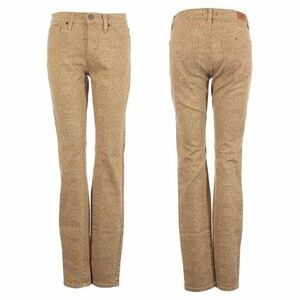 BDG Urban Outfitters Cigarette Tan Ankle Snakeskin Print Jeans Size 27